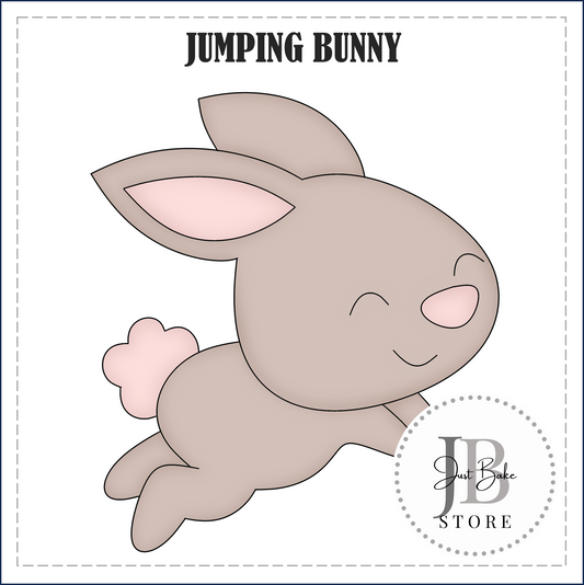 J401 - JUMPING BUNNY COOKIE CUTTER