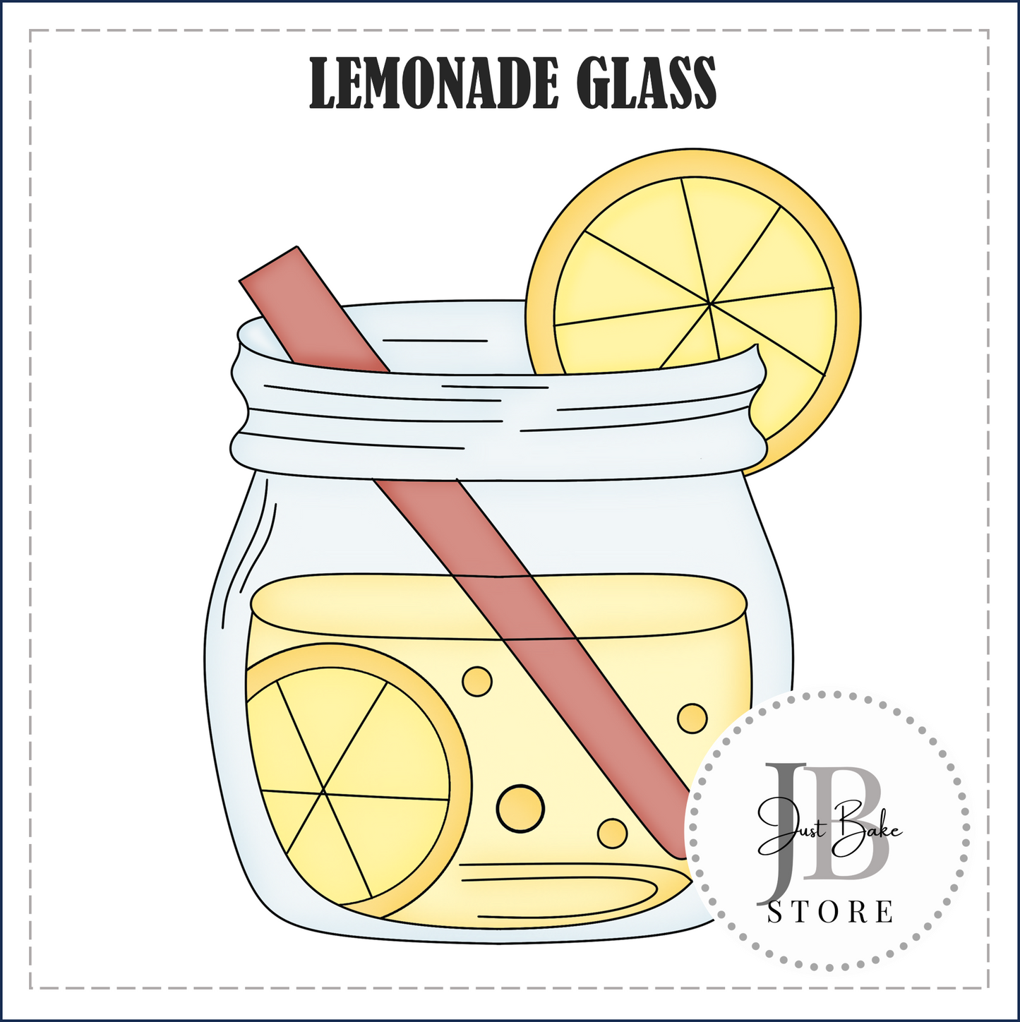 J409 - LEMONADE GLASS COOKIE CUTTER