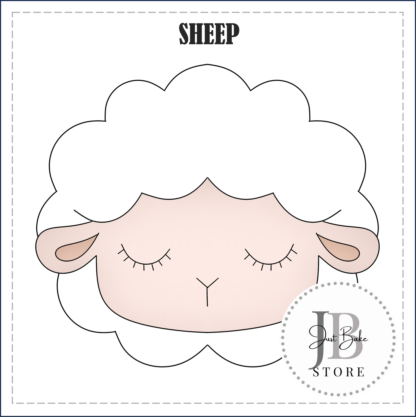 J479 - SHEEP COOKIE CUTTER