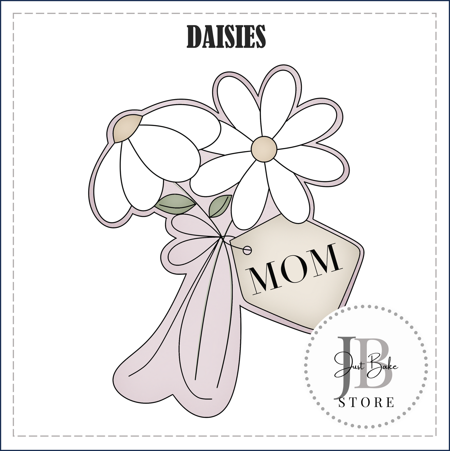 J502 - DAISIES COOKIE CUTTER