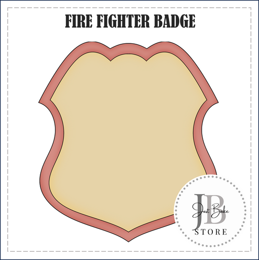 J509 - FIRE BADGE COOKIE CUTTER