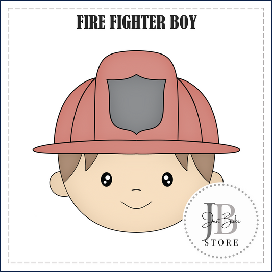 J510 - FIRE FIGHTER BOY COOKIE CUTTER