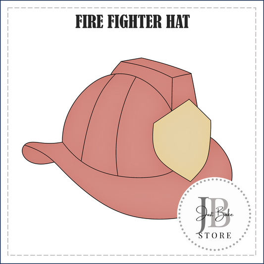 J511 - FIRE FIGHTER HAT COOKIE CUTTER