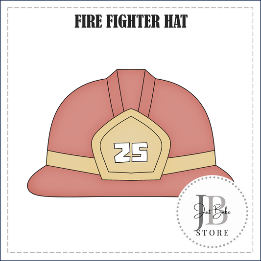 J518 - FIRE FIGHTER HAT COOKIE CUTTER