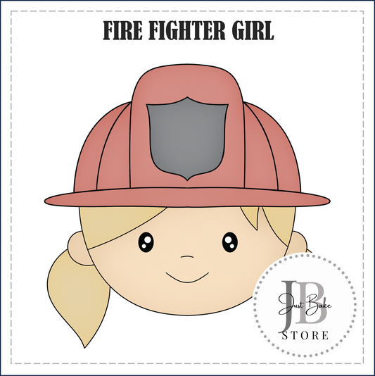J520 - FIRE FIGHTER GIRL COOKIE CUTTER