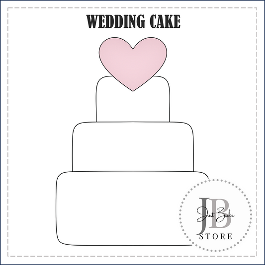 J522 - WEDDING CAKE COOKIE CUTTER