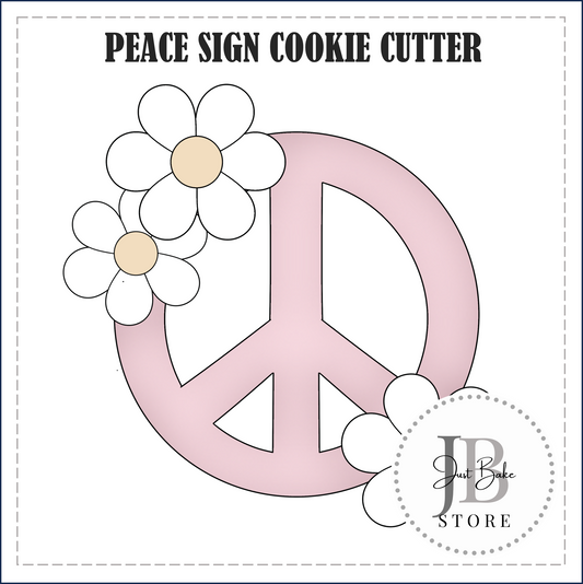 J539 - PEACE SIGN COOKIE CUTTER