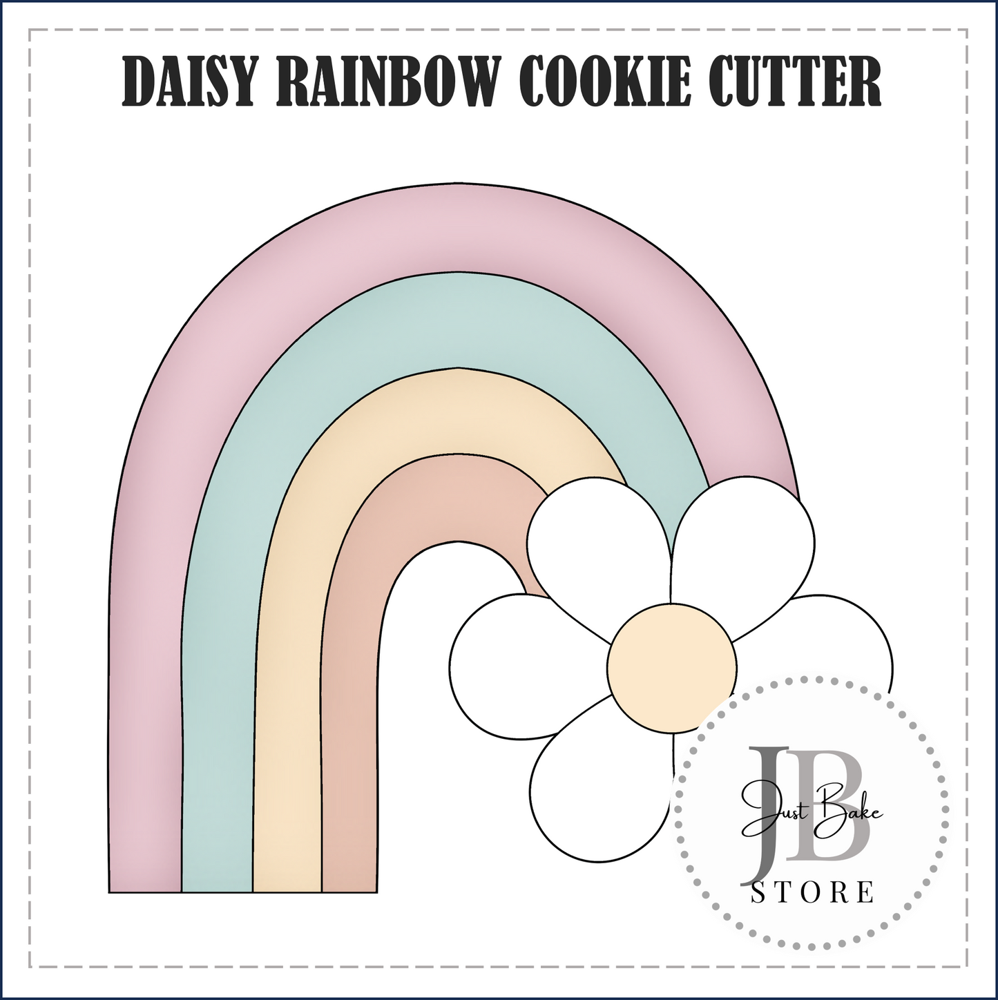 J541 - DIASY RAINBOW COOKIE CUTTER