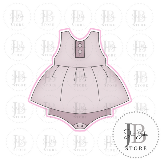 J560 - Baby Girl Dress/Romper Cookie Cutter