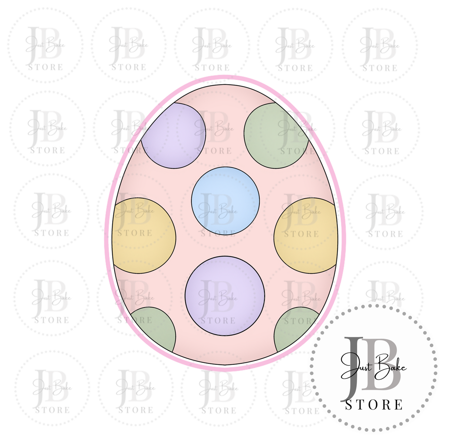 J569 - Easter Egg Cookie Cutter