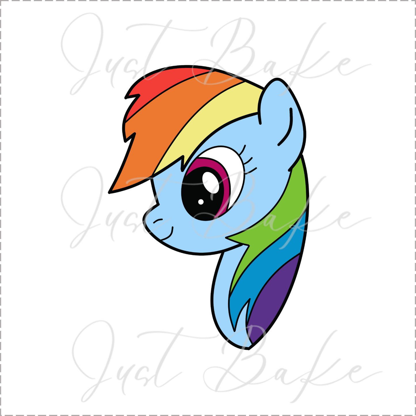 JBS0691 - RAINBOW DASH COOKIE CUTTER