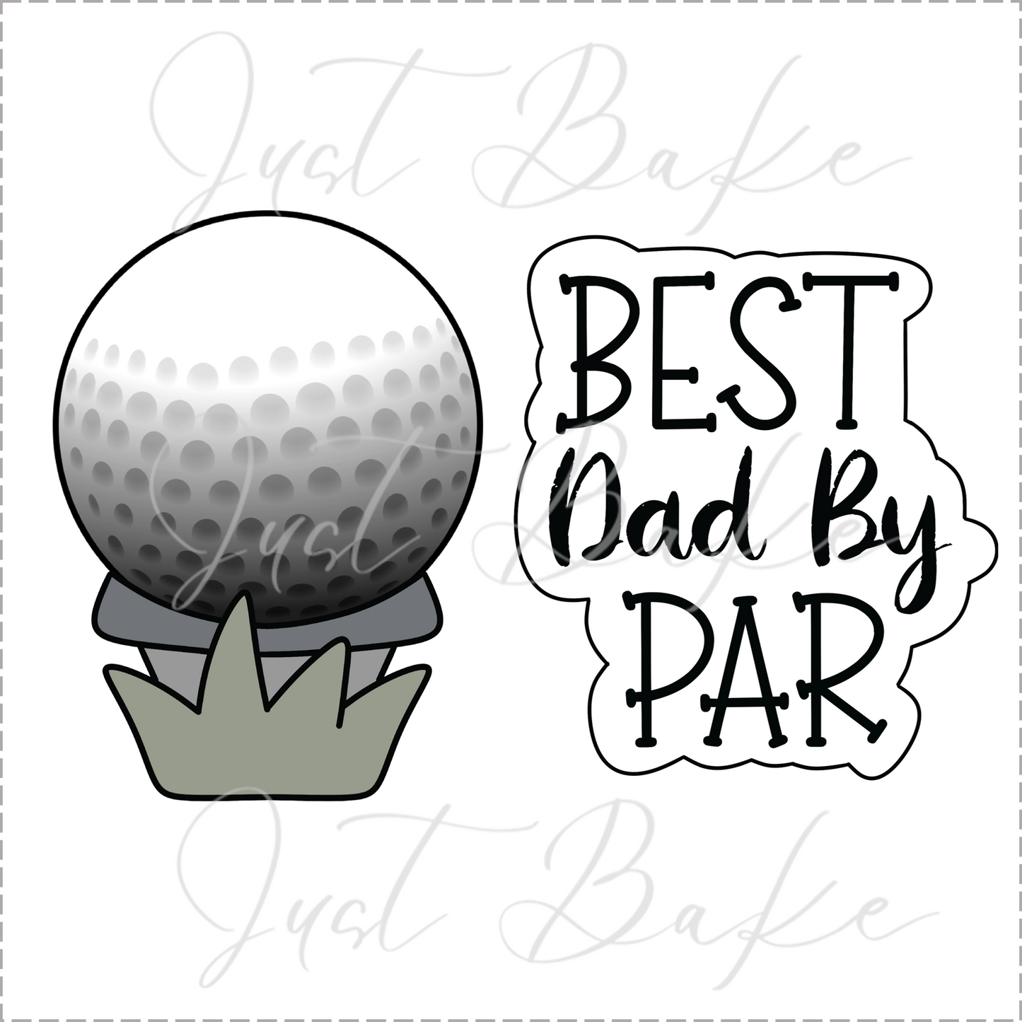 JBS0720 - BEST DAD BY PAR COOKIE CUTTER