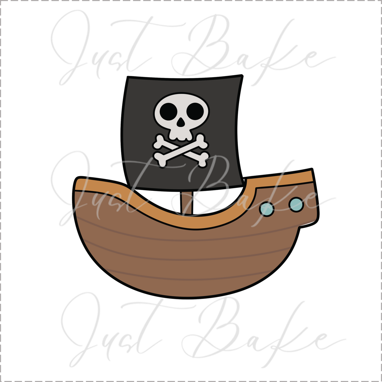 JBS0766 - PIRATE SHIP COOKIE CUTTER