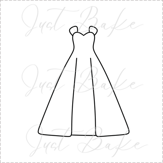 JBS0779 - WEDDING DRESS COOKIE CUTTER