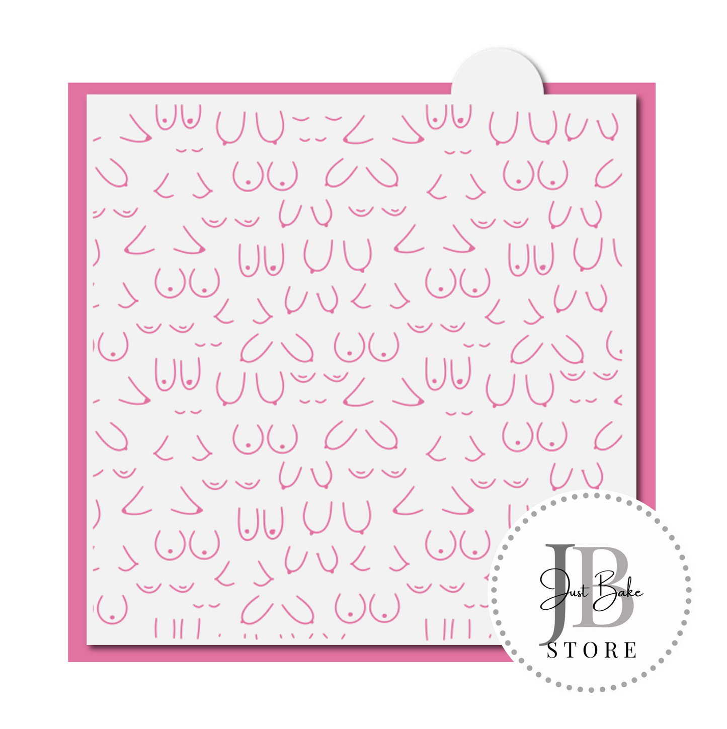 PYO0017 - Breast Cancer Background Stencil