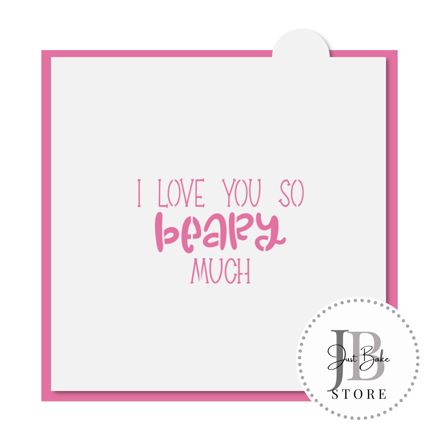 C0266 - Bear Valentines Cookie Cutter ( Plaque & Stencil Sold Separately )