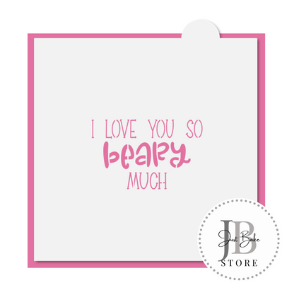 C0266 - Bear Valentines Cookie Cutter ( Plaque & Stencil Sold Separately )