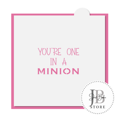 C0268 - Minion Valentines Cookie Cutter ( Plaque & Stencil Sold Separately )