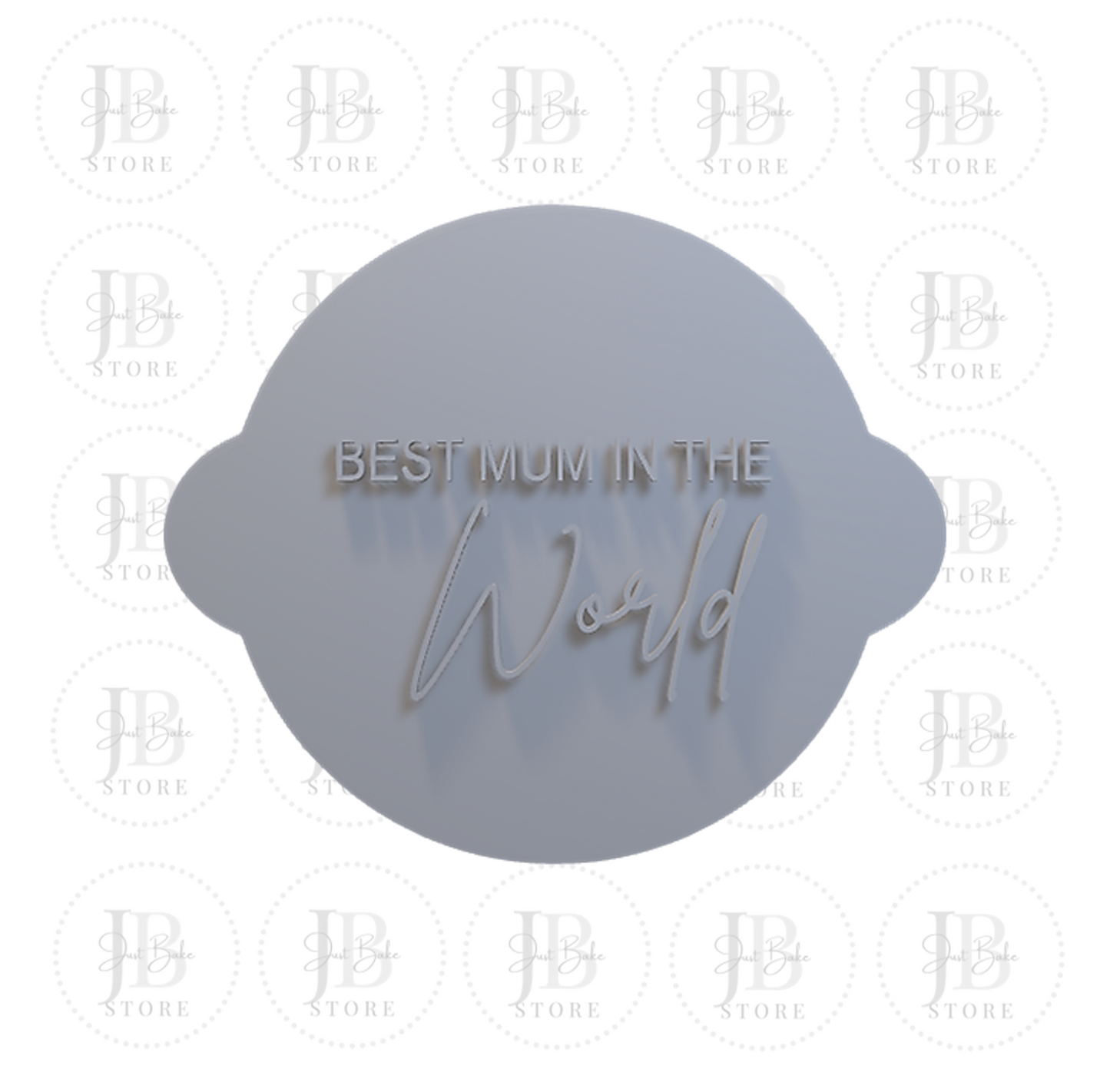 00208 - Best Mom in the World Fondant Stamp