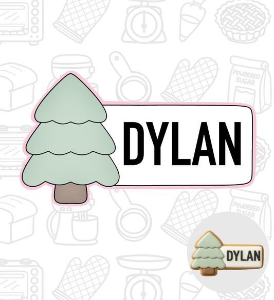 387. Christmas Tree Plaque Cookie Cutter