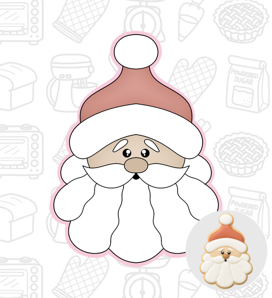 281. Santa Face Cookie Cutter