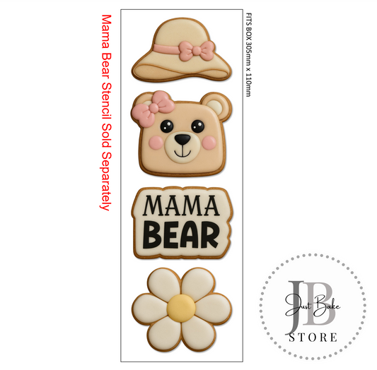 C0389 - Mama Bear Midi Cookie Cutter Set - STENCIL SOLD SEPERATLY