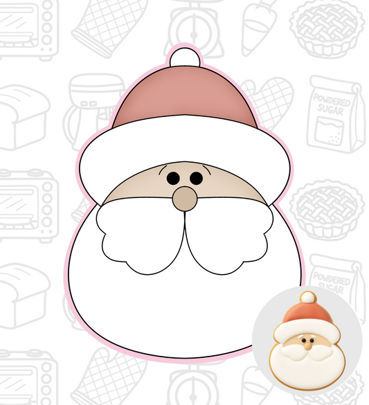 282. Santa Face Cookie Cutter