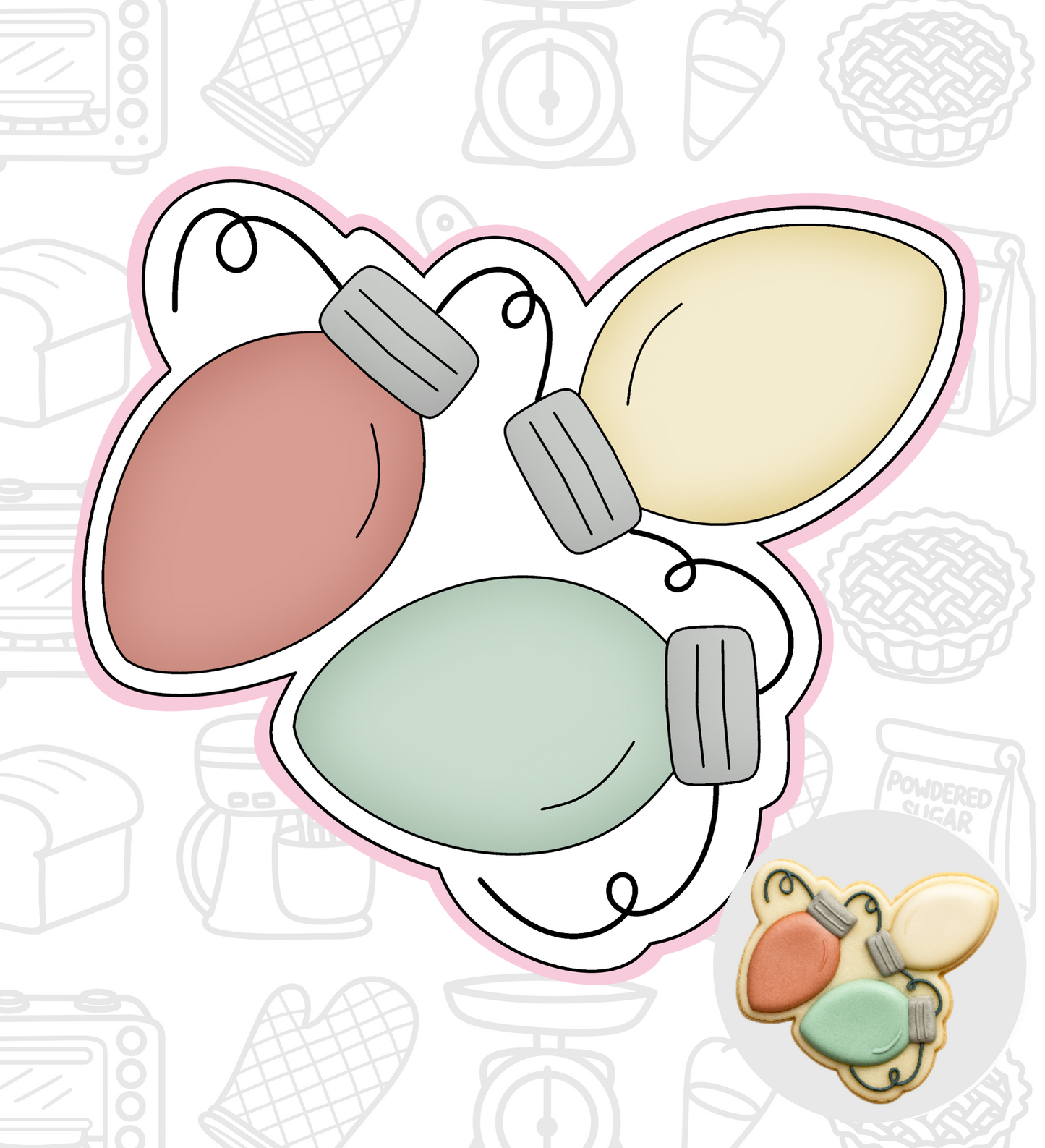 397. Christmas Lights Cookie Cutter