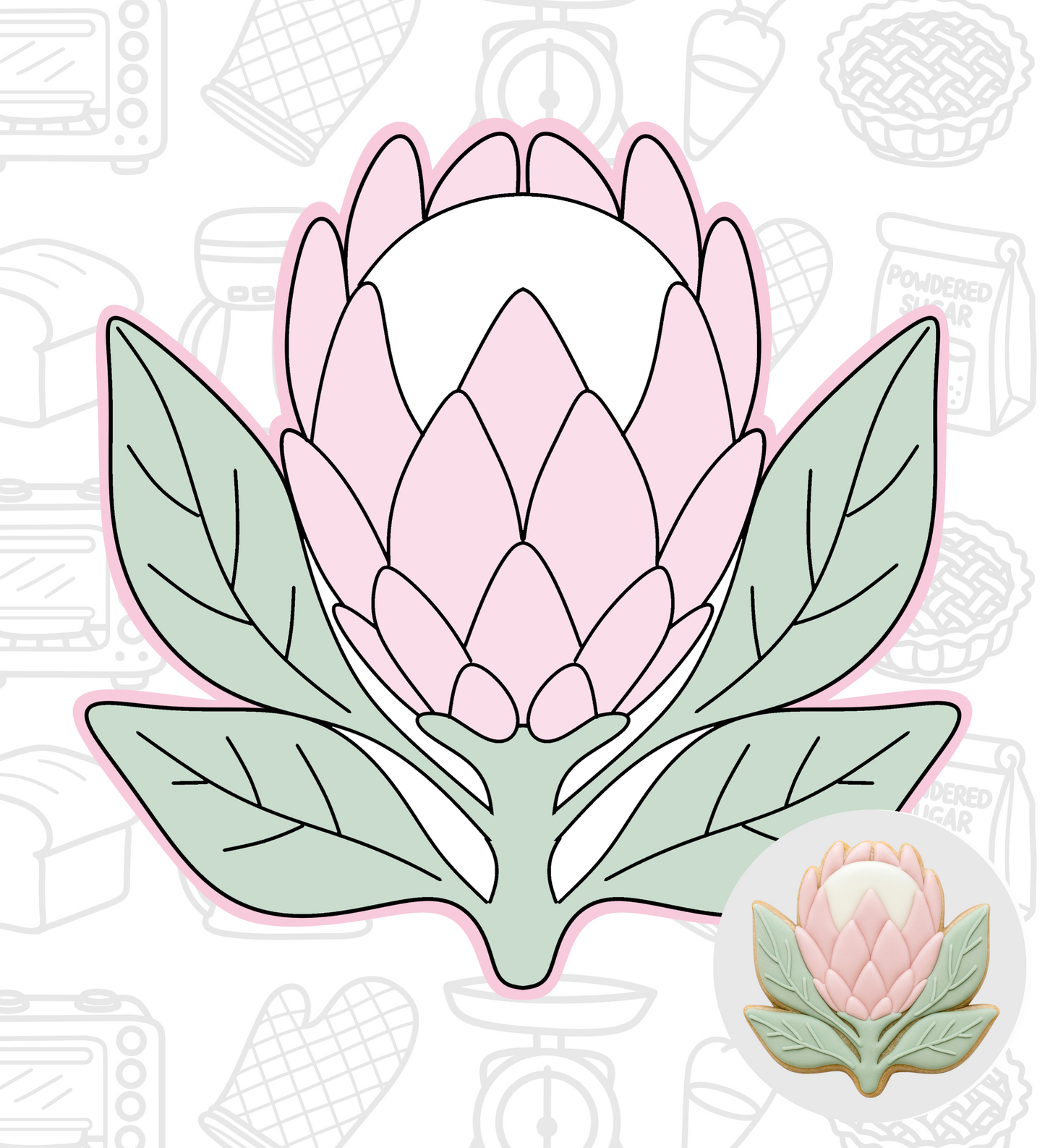 399. Protea Cookie Cutter