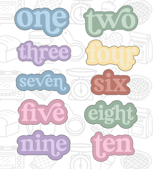 NUMBERS COOKIE CUTTERS