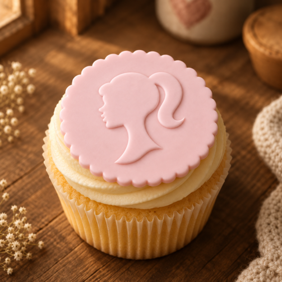1003. Barbie Silhouette Fondant Debosser