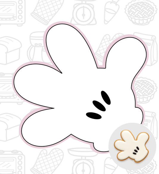 226. Mickey Glove Cookie Cutter