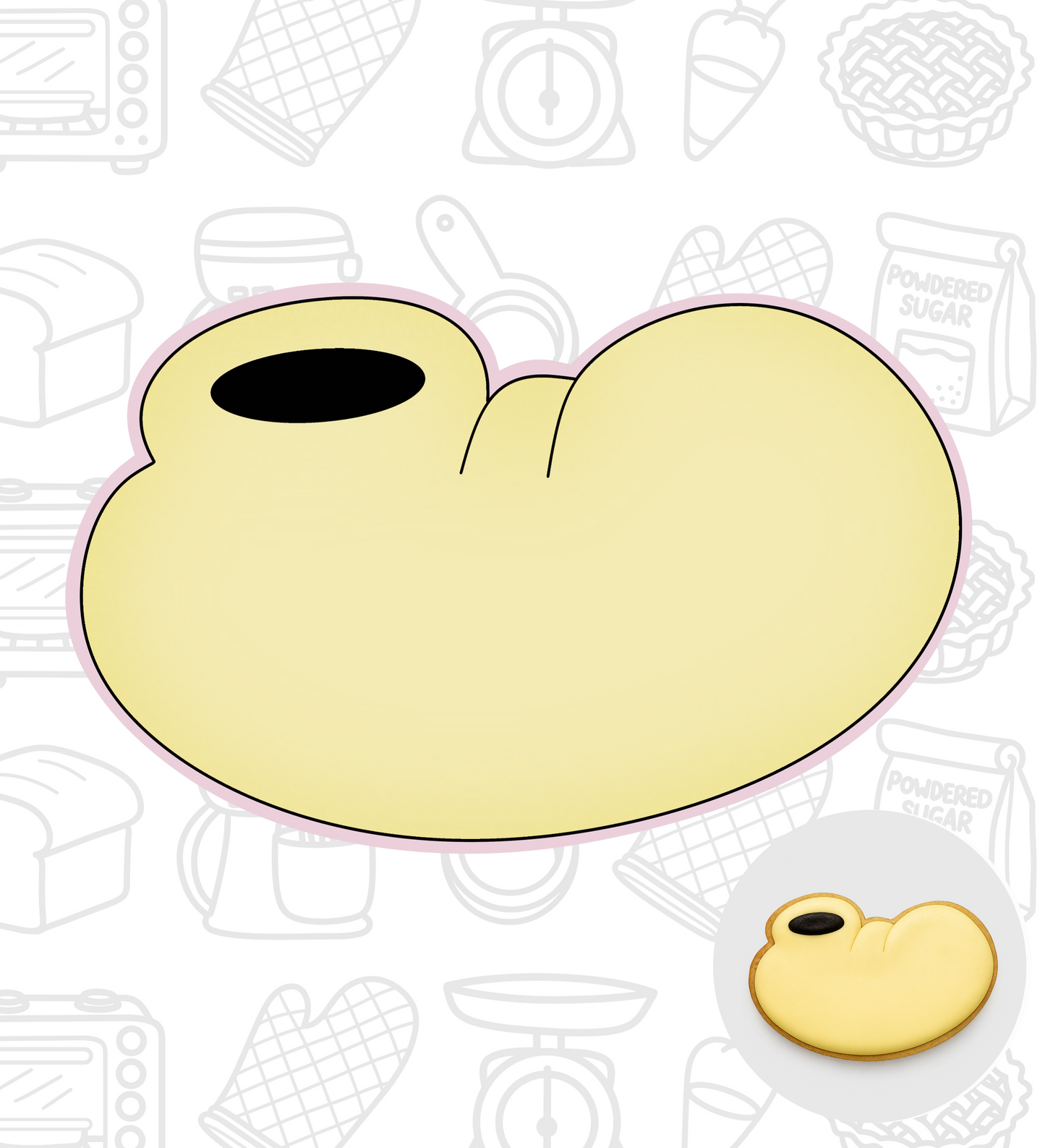 227. Mickey Shoe Cookie Cutter