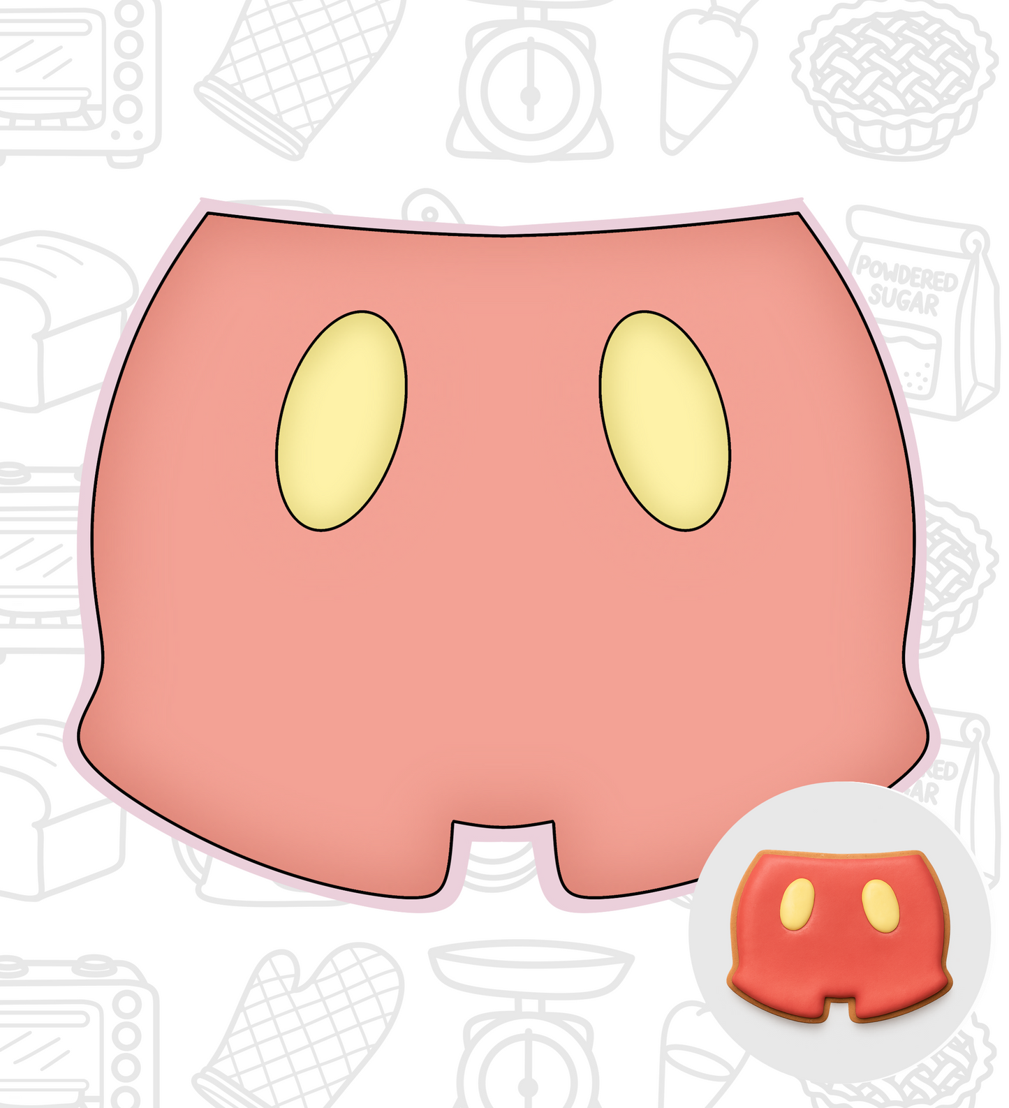 228. Mickey Pants Cookie Cutter