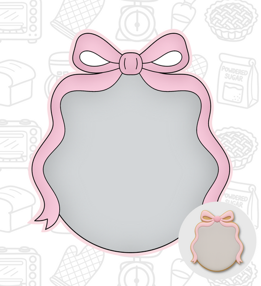 248. Bow Plaque Cookie Cutter