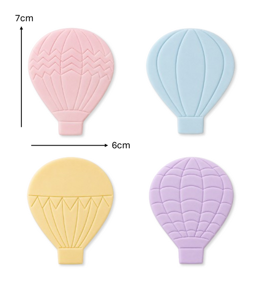 924. Hot Air Balloons Cutter and Stamps (Set of 4)