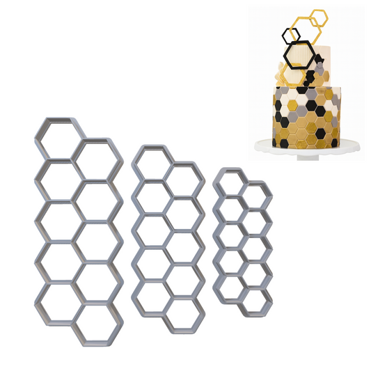 366. Geometric Hexagon Cutter Set (3Pc)