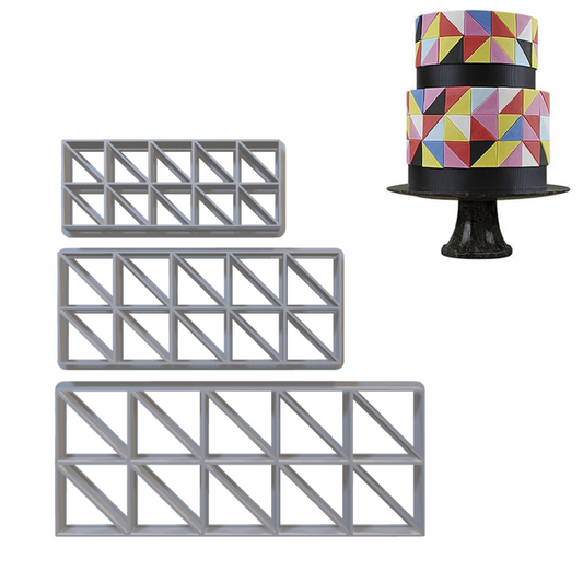 368. Geometric Triangle Cutter Set (3Pc)
