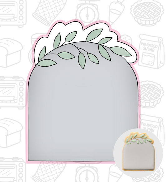 294. Floral Plaque Cookie Cutter