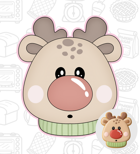 305. Reindeer Cookie Cutter