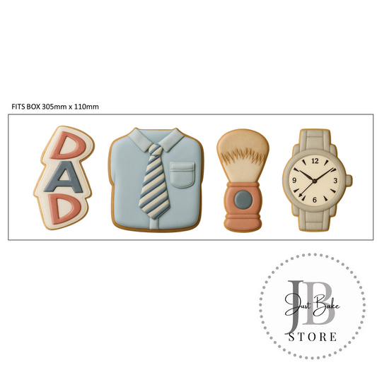 C0538 - Fathers Day Midi Cookie Cutter Set