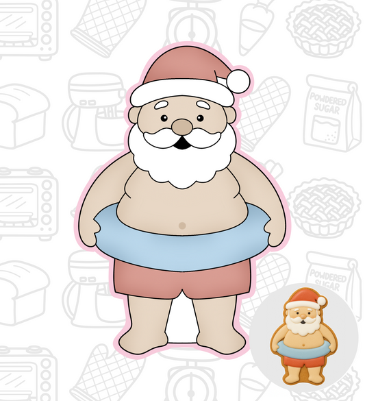 250. Summer Santa Cookie Cutter