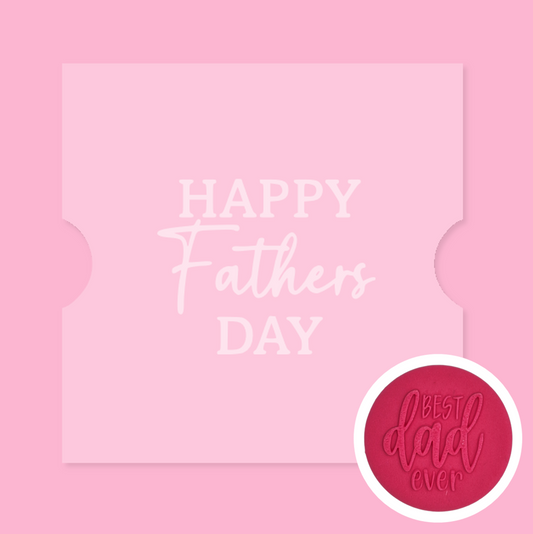 13 - Happy Fathers Day Fondant Debosser