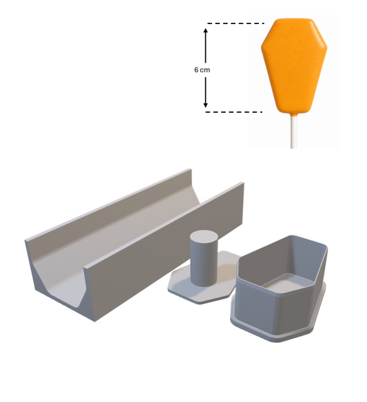 1052. Coffin Cake Pop Mold