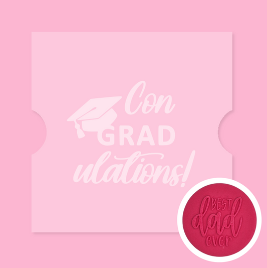 15 - Con GRAD ulations Fondant Debosser
