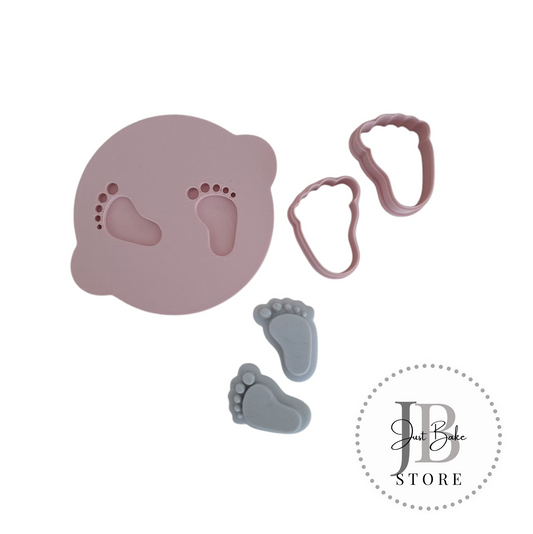 00204 - Baby Feet Cutter and Debosser for Cupcakes