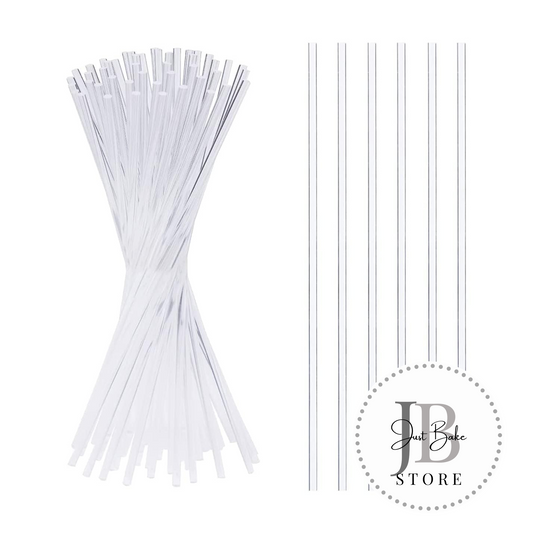 100 - Transparent Acrylic Lolly Sticks - Pack of 50