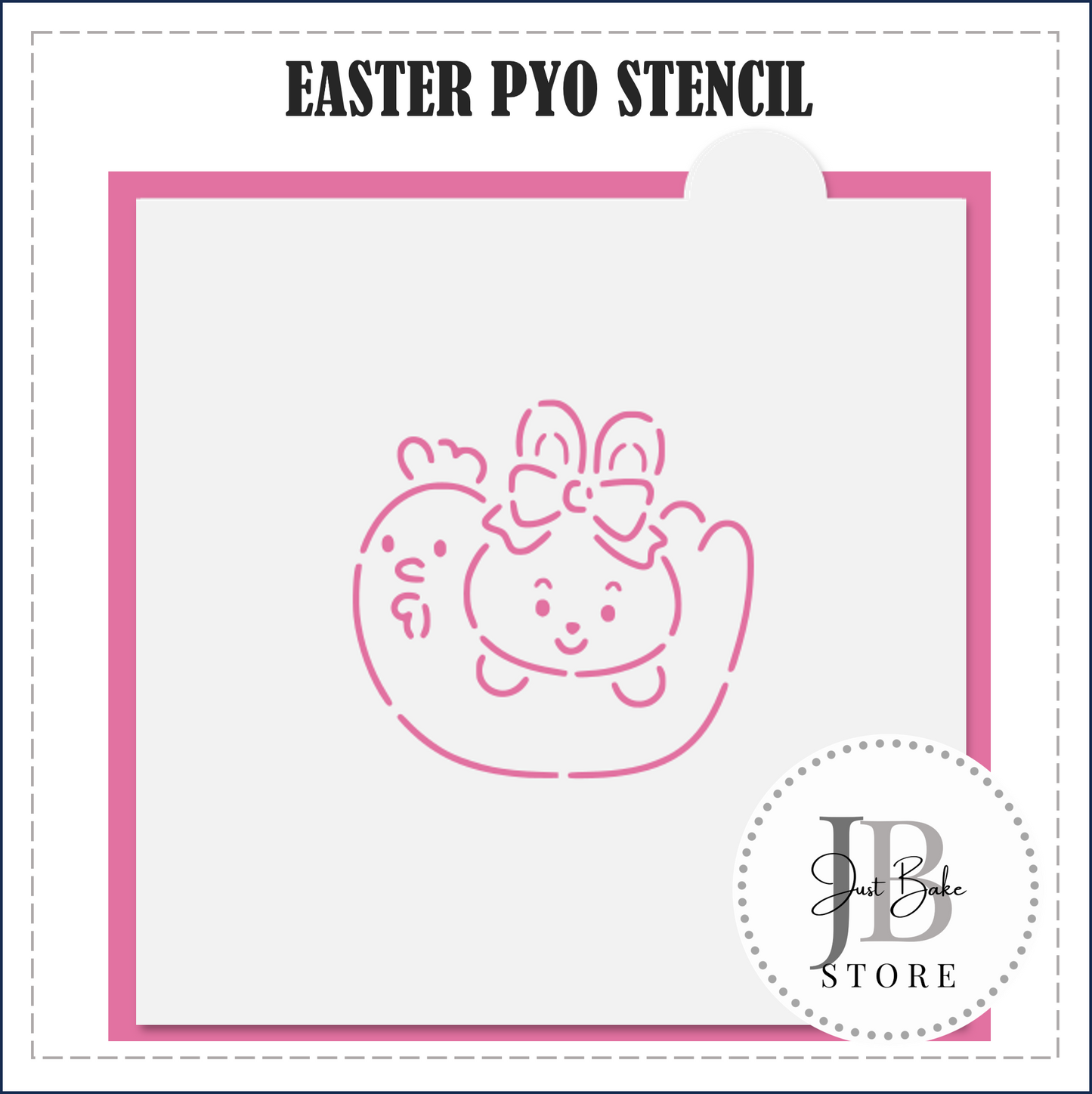 S123 - EASTER PYO STENCIL