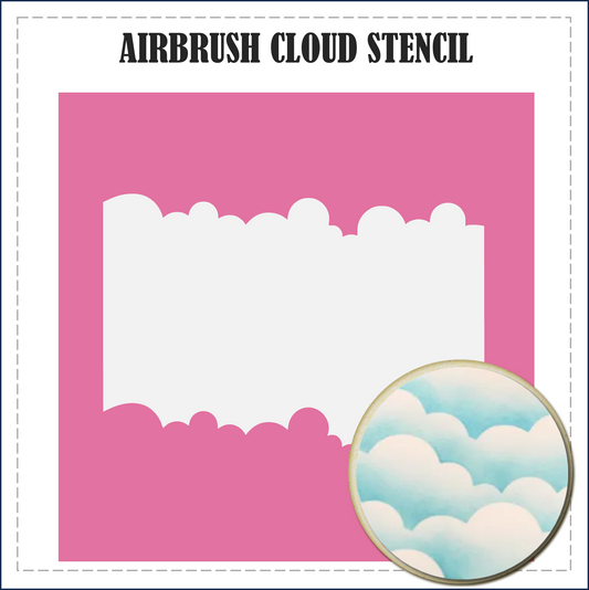 S139 - AIRBRUSH CLOUD STENCIL