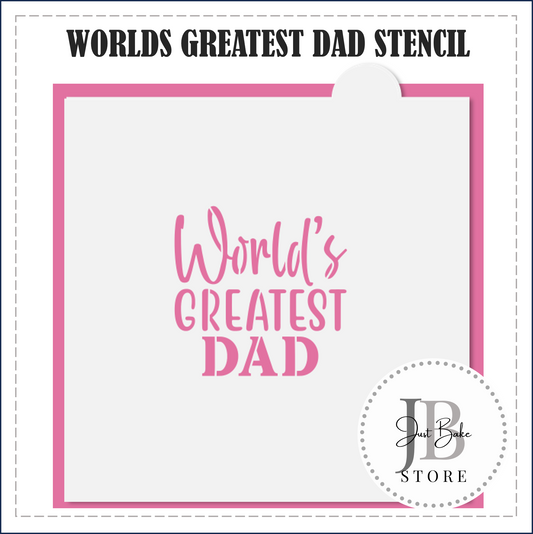 S186 - WORLDS GREATEST DAD STENCIL